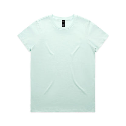 Mint green t-shirt with short sleeves and crew neck, made of cotton.