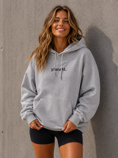 Grey Oversized Heavy Hoodie