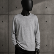 Youth Staple L/S Tee 3008 blank product on dark industrial concrete background