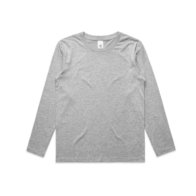 Youth Staple L/S Tee 3008 - Grey Marle