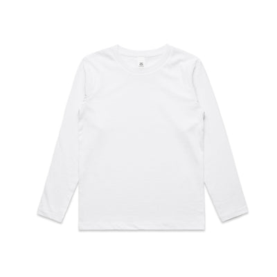 Youth Staple L/S Tee 3008 - White
