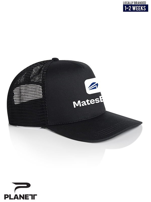 Mates Boat Black Trucker Cap